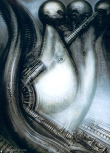 Hr Giger Biomechanoid Mit3koepfen — H.r. Giger