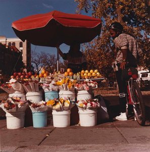 Fruit Seller With Man On Bicycle, From The Series Connecticut Avenue — Brian V Jones