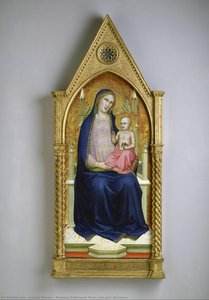 Madonna Enthroned (from A Ten-part Altarpiece) — Lorenzo Monaco