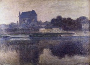 The Church Of Vernon In The Mist — Claude Monet