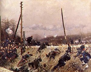 Combat Sur La Voie Ferree (armee De La Loire) — Alphonse De Neuville