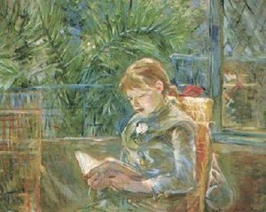 Little Girl Reading — Berthe Morisot