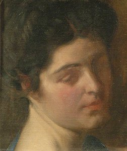 Head Of An Unknown Lady — Louis Ginnett