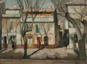 Street Scene, (1929) — Marcel Dyf
