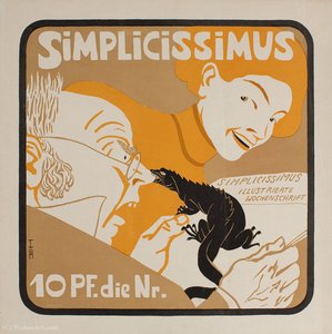 'simplicissimus', (35 X 35 Cm) (1901) — Thomas Theodor Heine