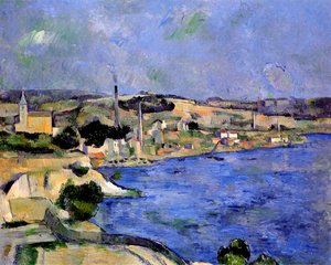 The Bay Of L'estaque And Saint-henri — Paul Cézanne, Post-impressionism