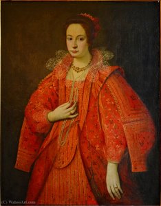 The Lady in red clothes