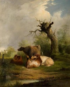 Landscape With Cattle — William Shayer Senior