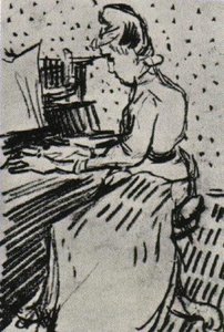 Mademoiselle Gachet At The Piano — Vincent Willem Van Gogh