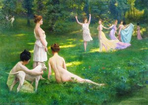 Les Chasseuresses — Julius Leblanc Stewart