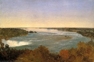Niagara Falls And The Rapids — John Frederick Kensett, Hudson River School