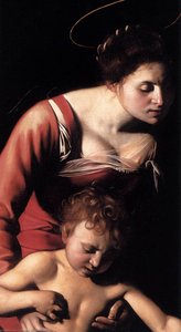 Madonna Palafrenieri (detail) — Caravaggio