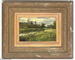 A Peaceful Day Along The River — Henry Hillier Parker