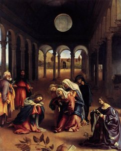 Christ Taking Leave Of His Mother — Lorenzo Lotto, High Renaissance