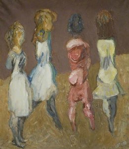 Four Girls At Forte Dei Marmi, Italy — Henryk Gotlib