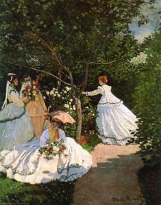 Women In The Garden Sun — Claude Monet