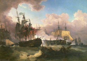 The Battle Of Camperdown — Philip James De Loutherbourg