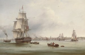 The Three-masted Merchantman — Samuel Walters