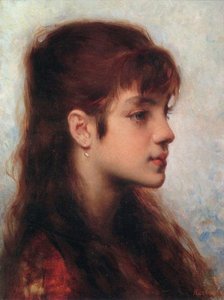 Head Of A Girl — Alexei Alexeievich Harlamoff