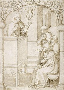 Monk Preaching — Hans Baldung