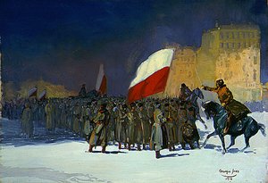 Czechoslovakian Army Entering Vladivostok, Siberia, In 1918 — George Benjamin Luks