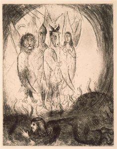 The Vision Of Ezekiel (ezekiel, I, 4-14) — Marc Chagall