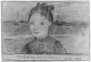 Portrait Of Hedwig Hagemann — Paula Modersohn-becker