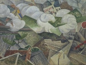 Suburban Train Arriving In Paris — Gino Severini
