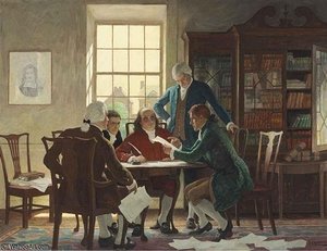 Drafting The Declaration Of Independence — N.c. Wyeth
