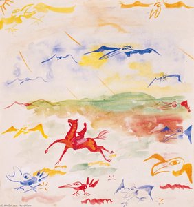 Untitled Drawing — Yves Klein