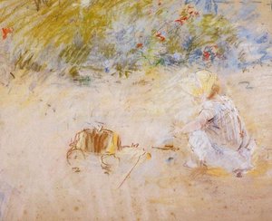Child Playing In The Garden — Berthe Morisot