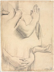 Study Of Hands — Jean-auguste-dominique Ingres