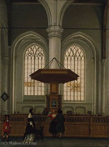 Interior Of The Laurenskerk At Rotterdam — Anthonie De Lorme