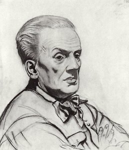 Portrait Of Yuri Korvin-krukovsky — Boris Mikhailovich Kustodiev