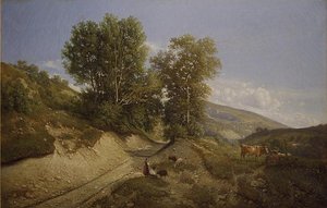 Paysage Aux Environs De Grenoble — Jean Alexis Achard