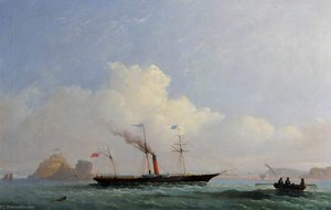 The 'ladybird' Steamship Off Elizabeth Castle — Philip John Ouless