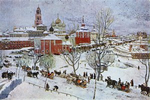 In Sergiyev Posad — Konstantin Yuon