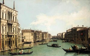 Venice: The Grand Canal, Looking North-east From Palazzo Balbi To The Rialto Bridge — Canaletto