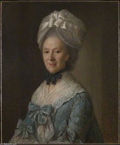 Portrait Of A Lady In A Blue Dress — Nathaniel Hone