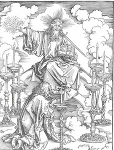 St John`s Vision Of Christ And The Seven Candlesticks — Albrecht Dürer