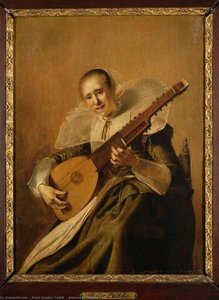 Joueuse De Théorbe — Pieter Jacobsz Codde