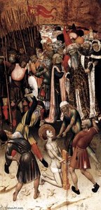 The Flagellation Of St George — Bernat (bernardo) Martorell, International Gothic Style