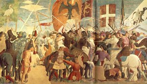 The Arezzo Cycle - Battle Between Heraclius And Chosroes (detail) [03] — Piero Della Francesca