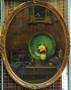 Nature Morte Au Plat Vert — Maurice Bompard