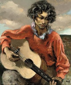 Gypsy With Guitar, (1950) — Marcel Dyf