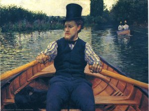 Rower In A Top Hat — Gustave Caillebotte, Impressionist Movement