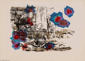 Landscape With Figures — Abraham Rattner