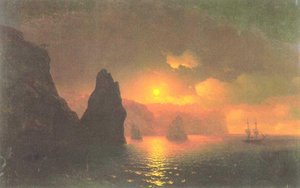 The Monastery Of George. Cape Fiolent — Ivan Konstantinovich Aivazovsky
