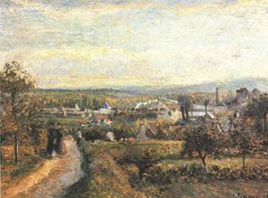 View Of Saint Ouen L'aumone — Camille Pissarro