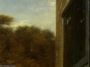 A Dutch Courtyard, Detalj 4, Ngw — Pieter De Hooch